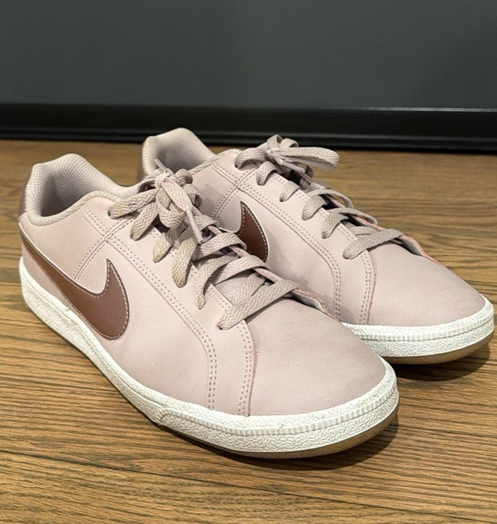 Nike Court Royale Pink Purple Women's Leather Sneakers US Size 10
